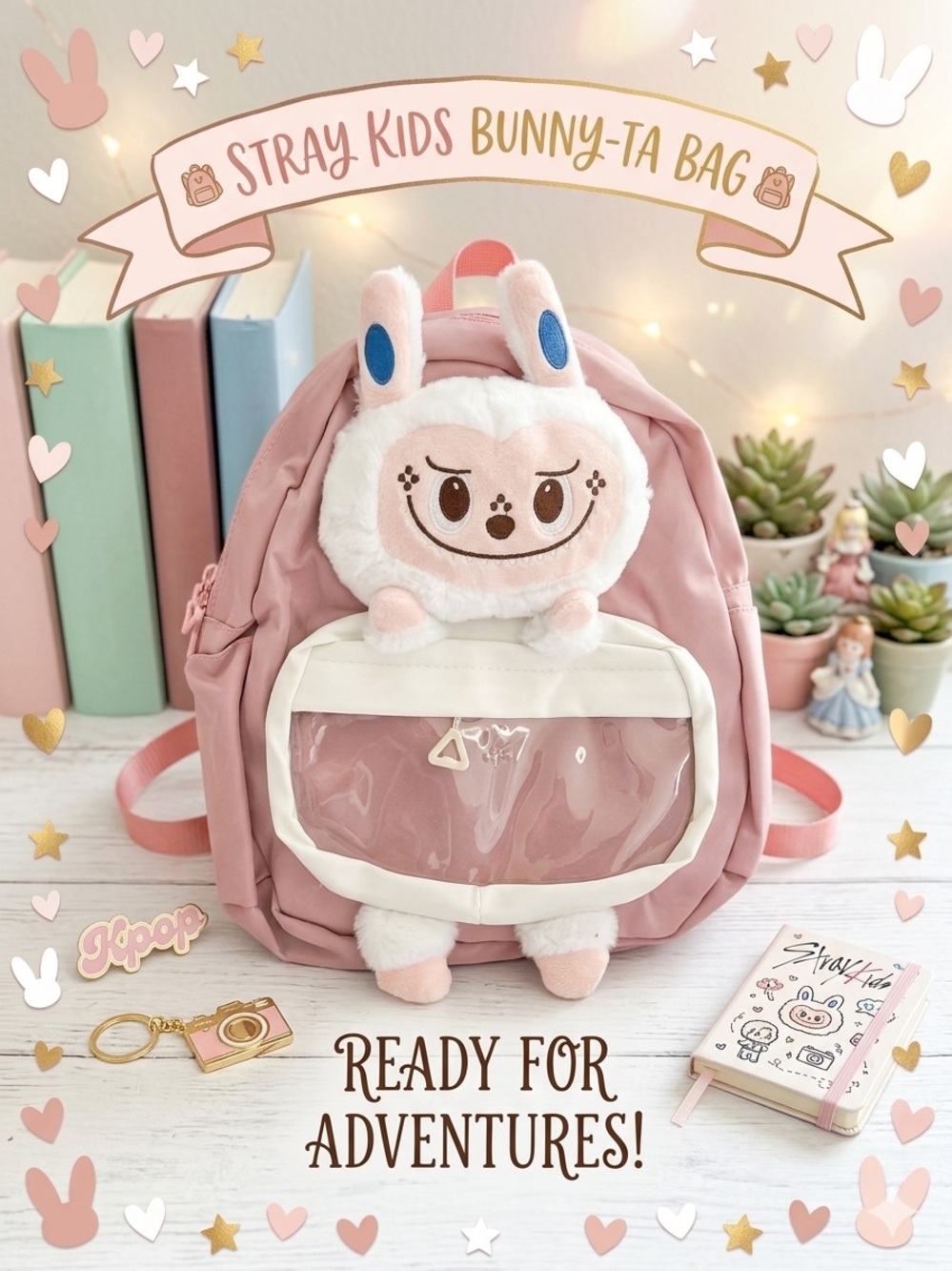 Bunny-Ta Kids Backpack - Pink